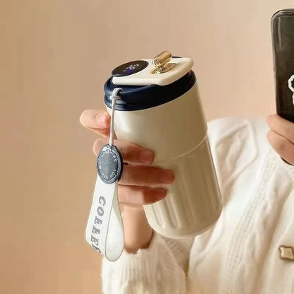 450 ML Premium 304 Stainless Steel Coffee Cup with Intelligent Temperature Display