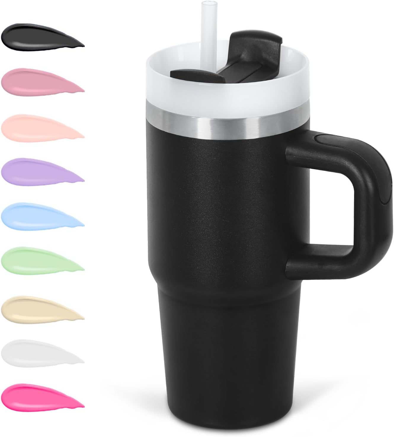 Kids Tumbler 14oz/420ML Thermal Cup with Handle – Perfect for School, Home & Travel