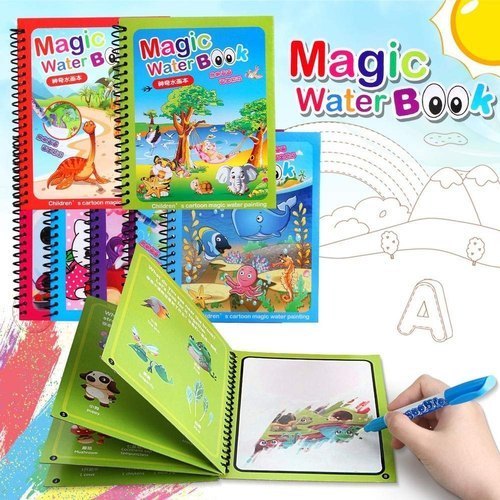Reusable Magic Water Painting Book Children's handmade colorful water picture book kindergarten coloring graffiti