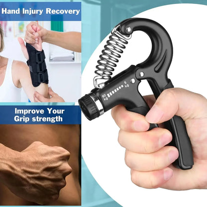 Adjustable Hand Gripper Exerciser with counter