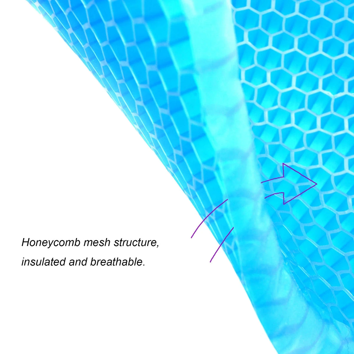 Double Layer Honeycomb Gel Seat Cushion, Breathable Chair Pad, Non-Slip Cover, Office, Home, Wheelchair, Cars