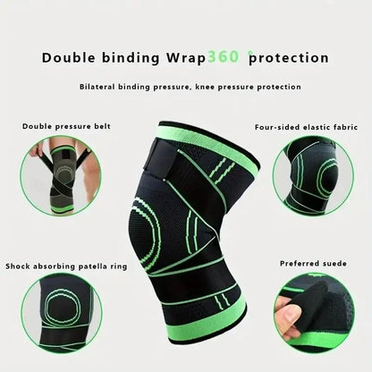 Knee Support Brace Compression Strap Sleeve Sports Protector Ligament injury Gym Adjustable
