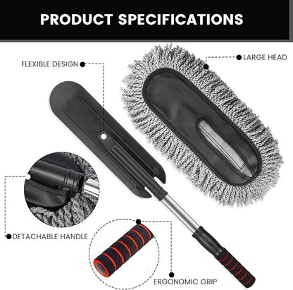 Microfiber Car Cleaning Duster | Telescopic Handle Exterior & Interior Cleaner