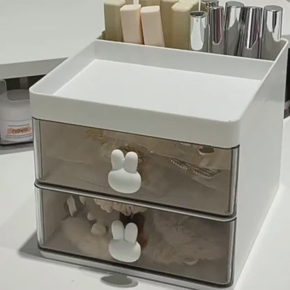 Small Desk Organizer with Drawer, Multi-Functional Pen Pencil Holder Storage Box, Desk Organizers