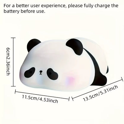 Cute Panda Night Lamp | Soft Squishy Silicone LED Light for Bedroom, Kids & Gift
