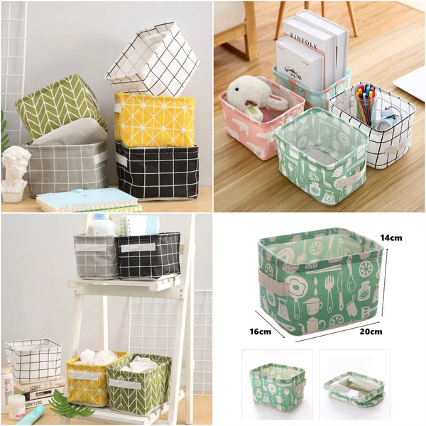 Mini Oxford Basket Organizers Random Colours Available