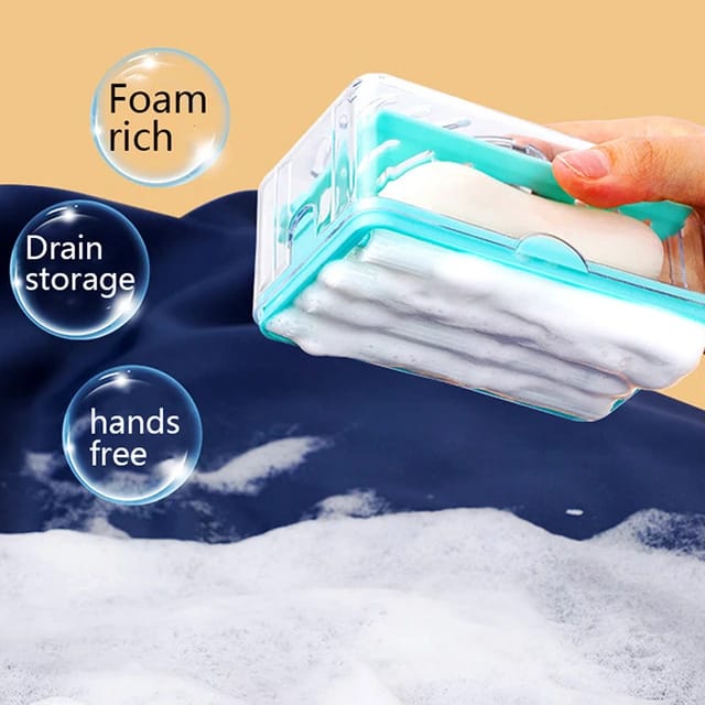 2 in1 Soap Dispenser and Dish Washing Brush with Roller Sponge