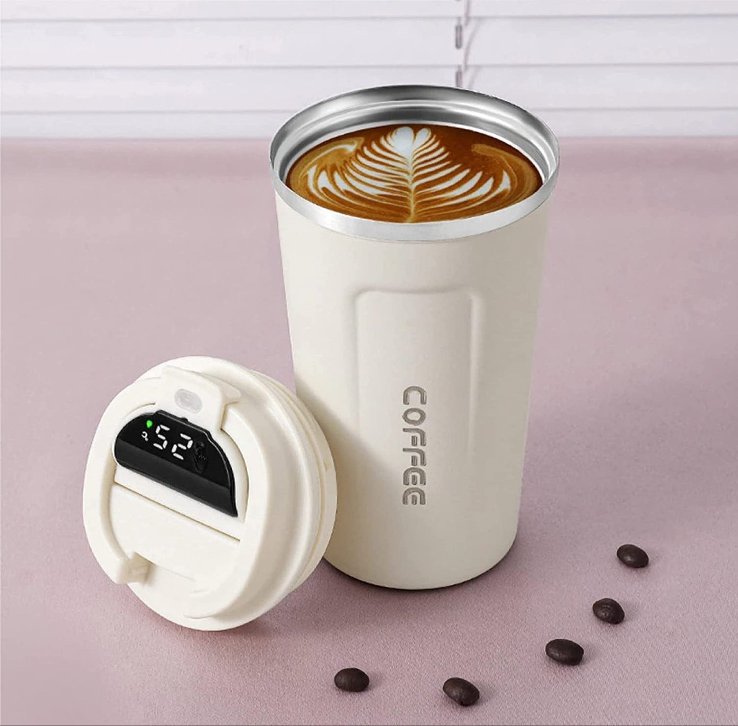 Smart Thermal Coffee Mug LED Temperature Display Insulated 510 ml