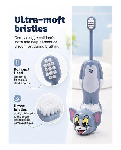 Kids Fun Character Toothbrushes Collection Zootopia, Minecraft & Tom and Jerry Kids Toothbrushes
