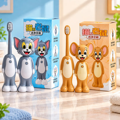 Kids Fun Character Toothbrushes Collection Zootopia, Minecraft & Tom and Jerry Kids Toothbrushes