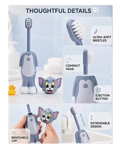 Kids Fun Character Toothbrushes Collection Zootopia, Minecraft & Tom and Jerry Kids Toothbrushes