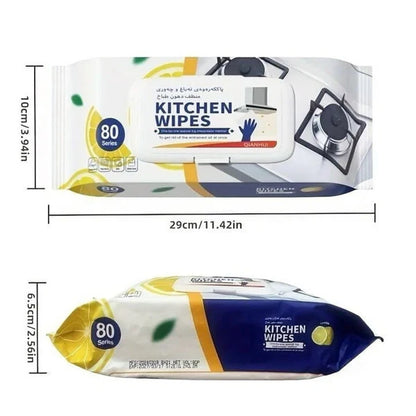 Disposable Kitchen Cleaning Wipes (PACK OF 80)
